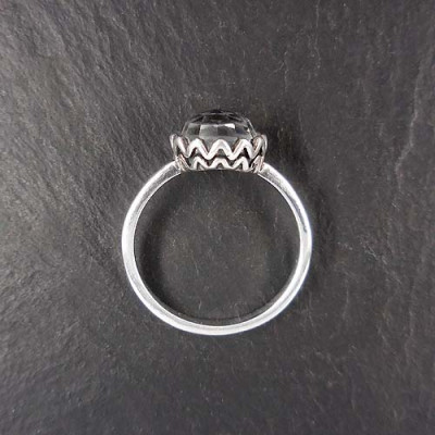 Bergkristall Ring Rund